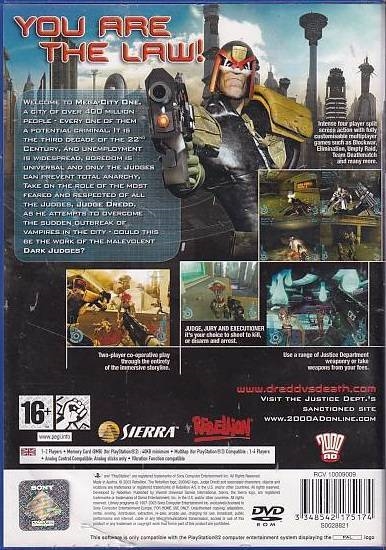 Judge Dredd Dredd Vs. Death - PS2 (Genbrug)